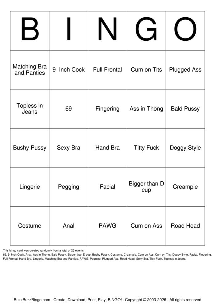 Download Free Custom Bingo Cards