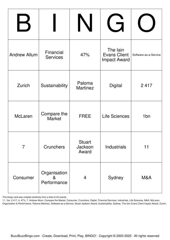 Download Free Custom Bingo Cards Download Free Custom Bingo Cards