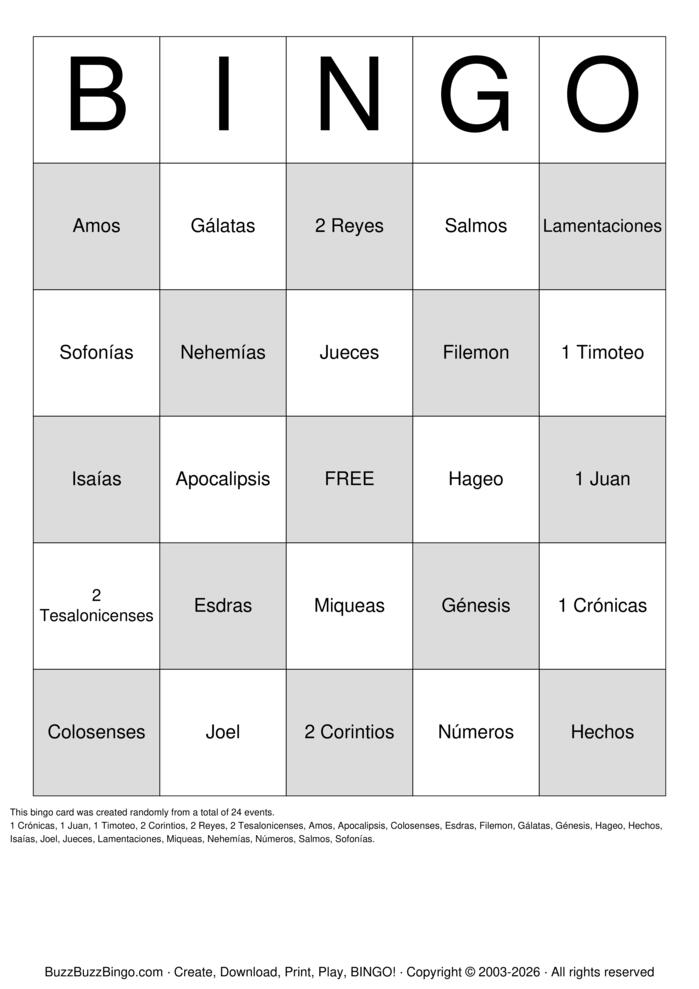 Download Free Custom Bingo Cards Download Free Custom Bingo Cards