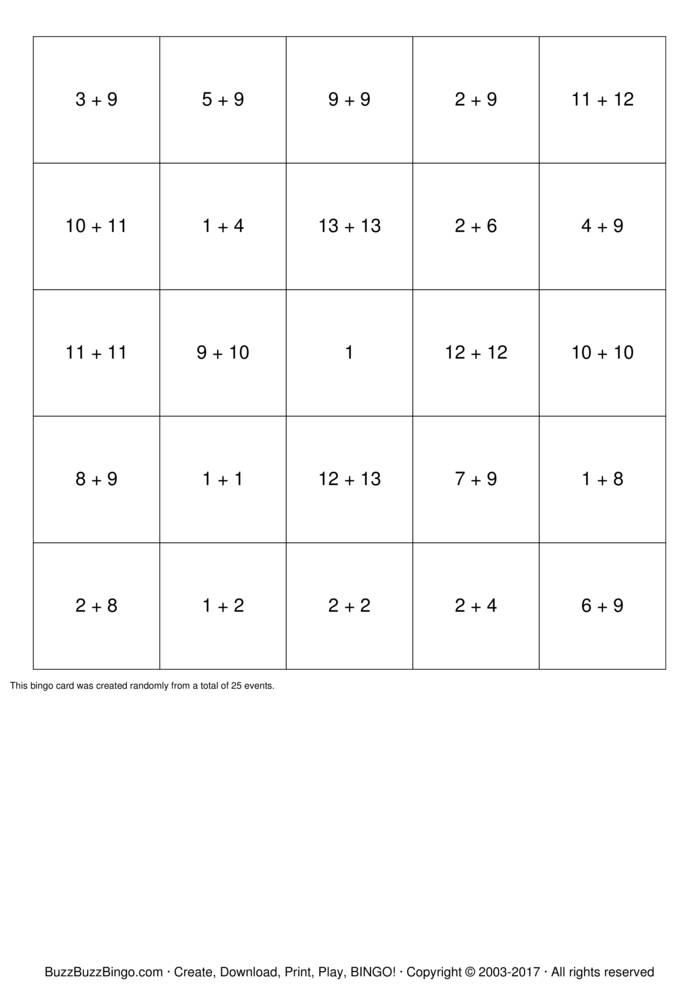 Custom Bingo Cards to Download, Print and Customize!
