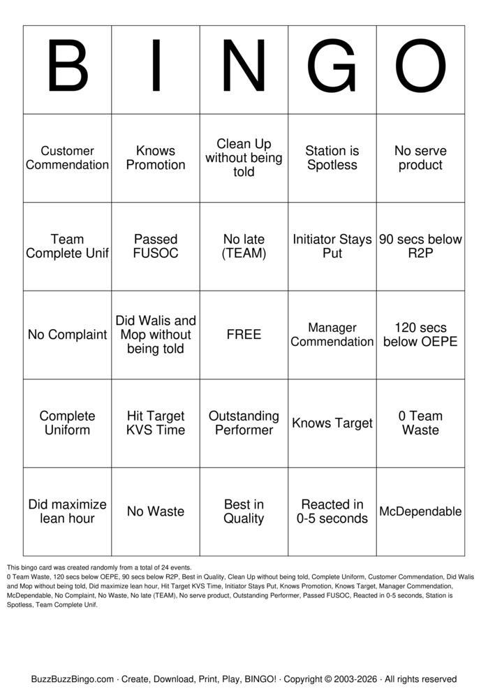 Download Free McDonald's Bingo Bingo Cards Download Free McDonald's Bingo Bingo Cards