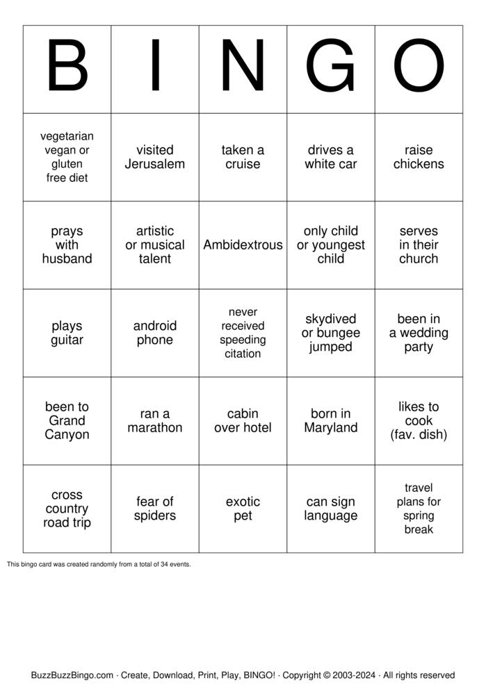 Download Free WOMEN'S MINISTRY BINGO Bingo Cards Download Free WOMEN'S MINISTRY BINGO Bingo Cards