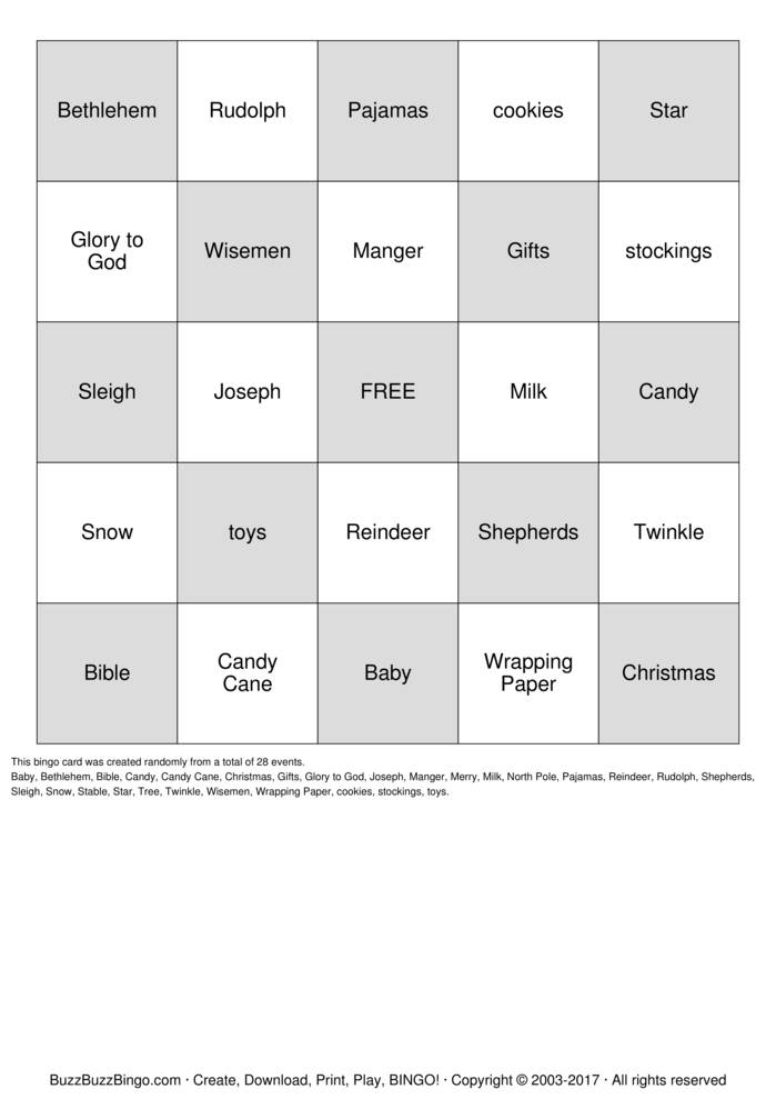 Download Free JESUS Bingo Cards Download Free JESUS Bingo Cards