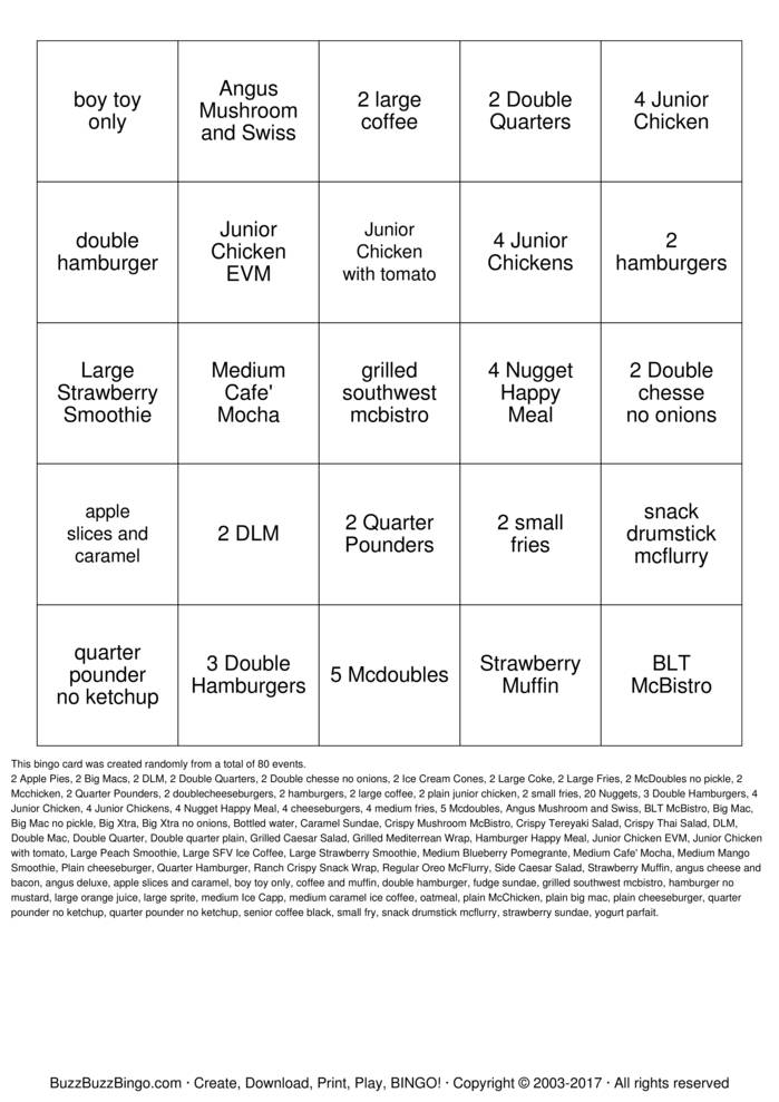 MINGO Bingo Cards to Download, Print and Customize!