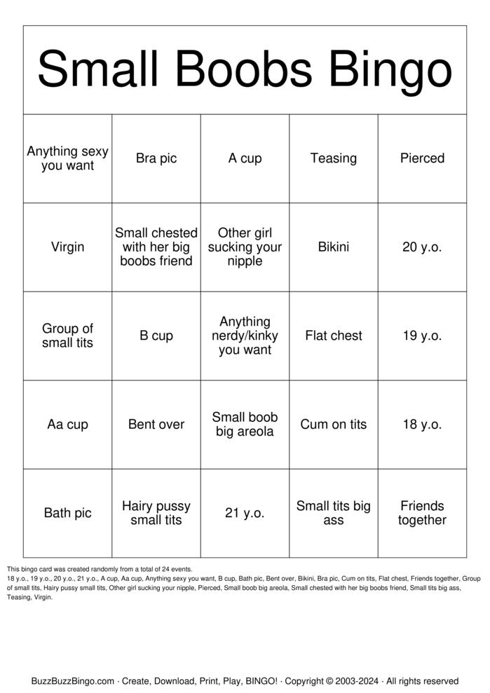 Download Free Small boobs bingo Bingo Cards Download Free Small boobs bingo Bingo Cards