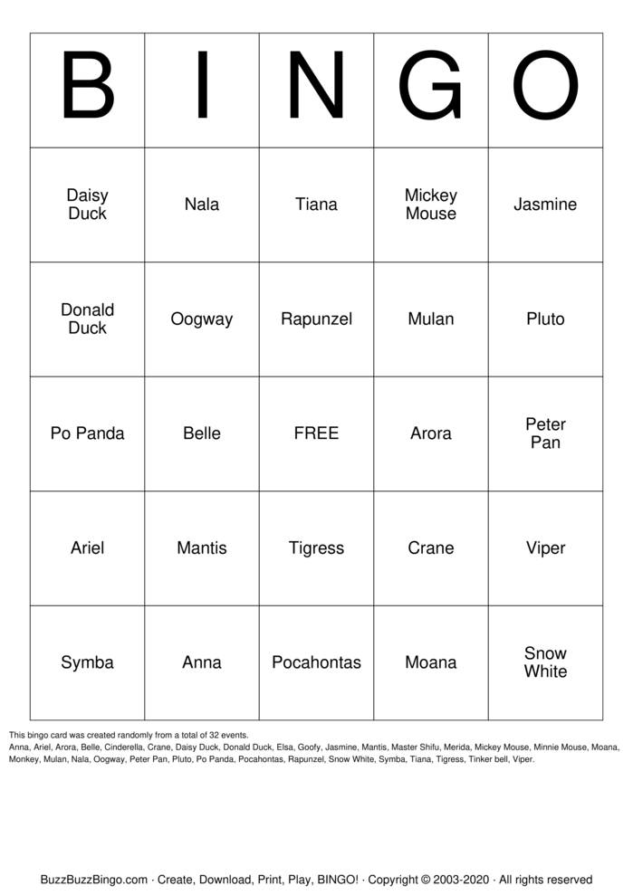 Download Free Heroes Bingo Cards