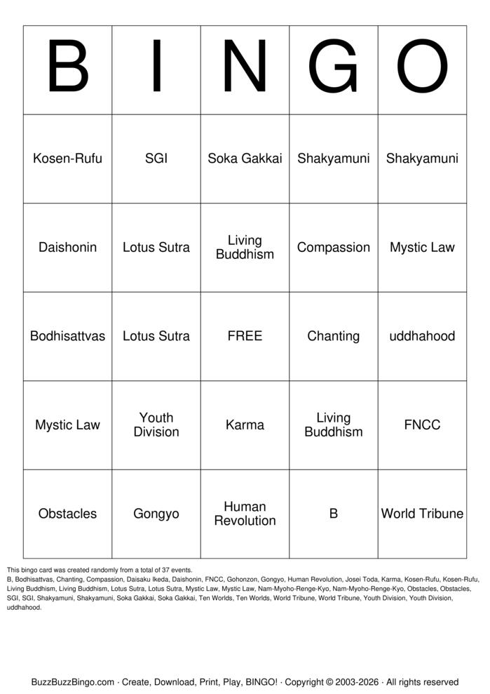 Download Free Custom Bingo Cards Download Free Custom Bingo Cards
