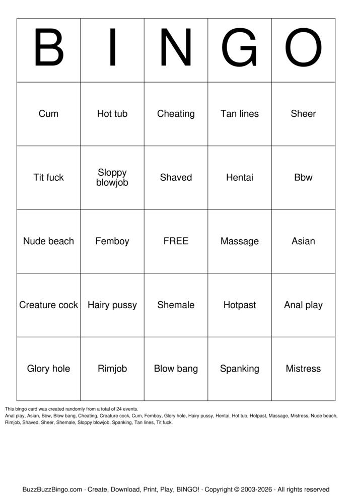 Download Free Custom Bingo Cards