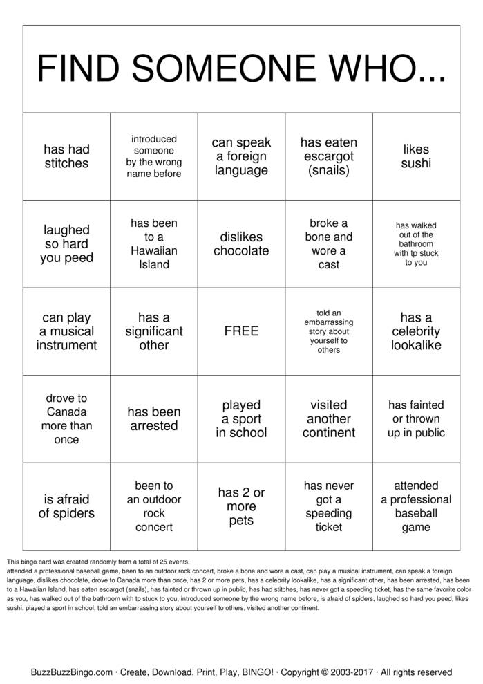 Download Free Getting to Know you! Bingo Cards Download Free Getting to Know you! Bingo Cards