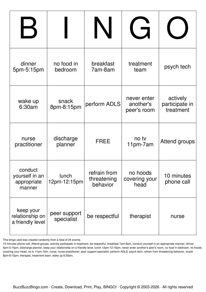 Download Free Regional Crisis Stabilization center Bingo Cards Download Free Regional Crisis Stabilization center Bingo Cards