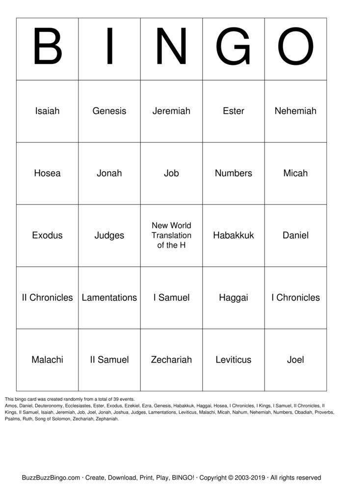 books of the bible bingo cards to download print and customize