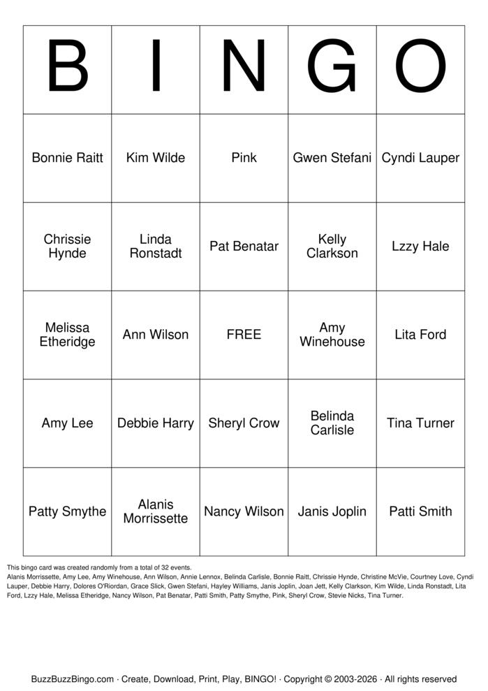 Download Free Custom Bingo Cards Download Free Custom Bingo Cards