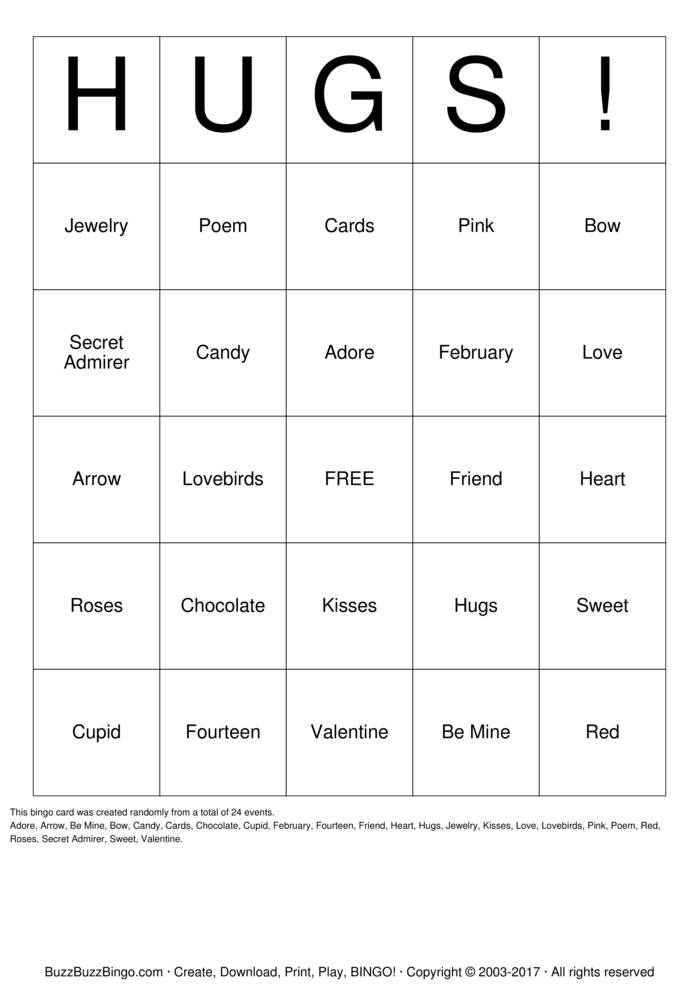 Custom Bingo Cards to Download, Print and Customize!
