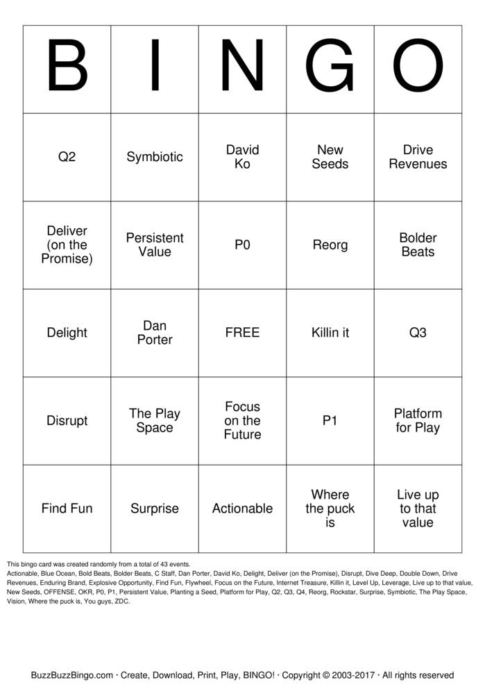 Download Free Custom Bingo Cards Download Free Custom Bingo Cards