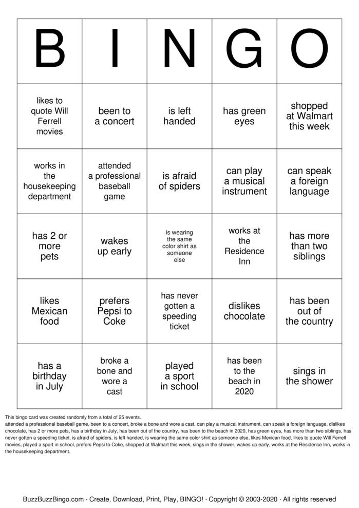 Download Free Find Someone Who... Bingo Cards Download Free Find Someone Who... Bingo Cards