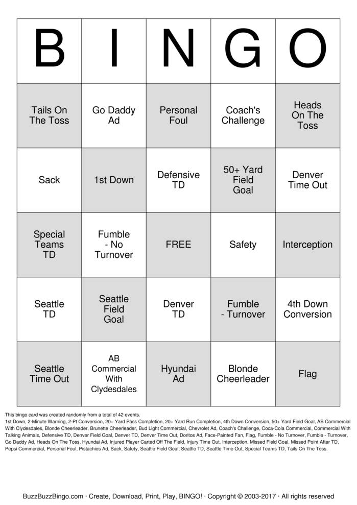 Download Free Harrison Super Bowl Bingo Bingo Cards Download Free Harrison Super Bowl Bingo Bingo Cards
