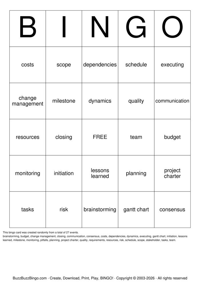 Download Free Principles of management Bingo Cards Download Free Principles of management Bingo Cards