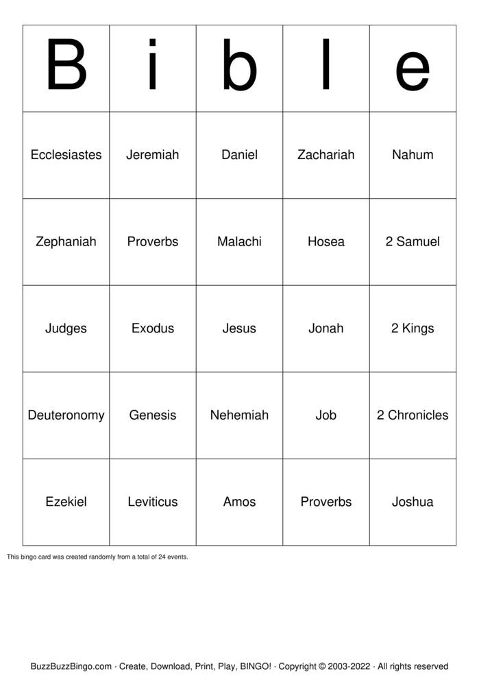 Religious Bingo Cards to Download, Print and Customize!