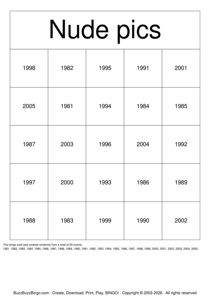 Download Free Boobs Bingo Cards
