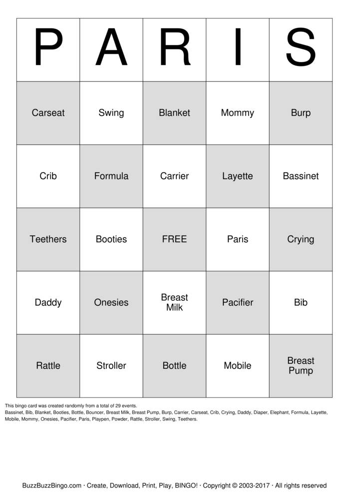 Download Free Custom Bingo Cards Download Free Custom Bingo Cards