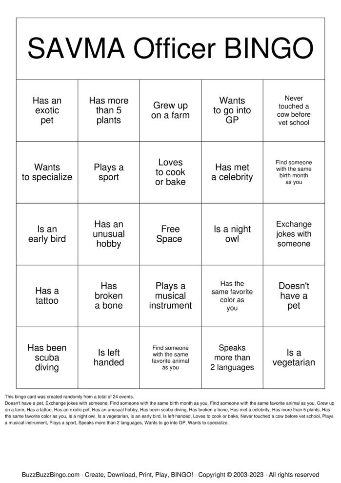 ICEBREAKER BINGO Bingo Cards to Download, Print and Customize!