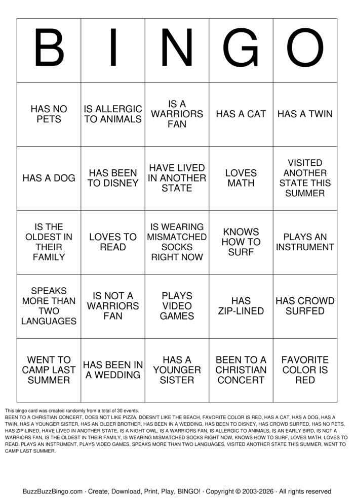Download Free ICEBREAKER BINGO Bingo Cards Download Free ICEBREAKER BINGO Bingo Cards