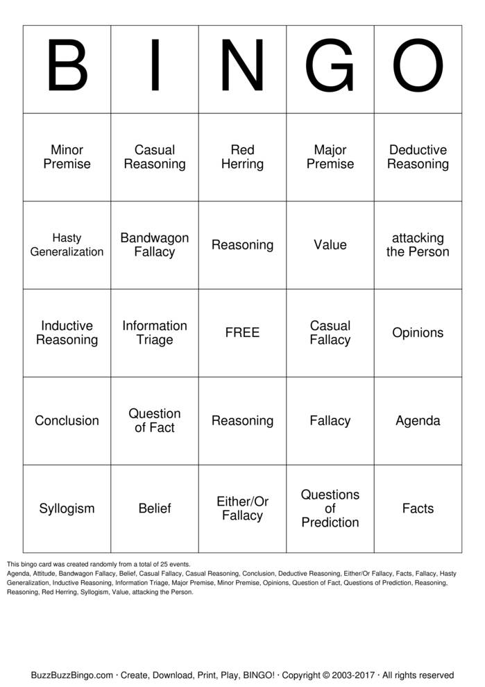 Download Free medical complaints Bingo Cards