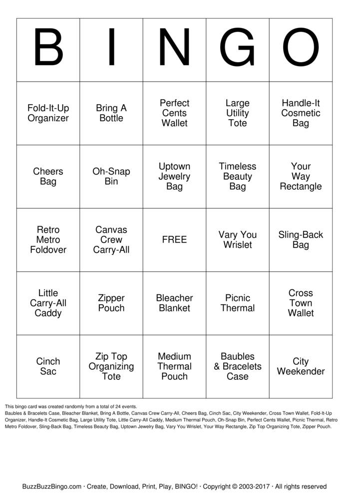 Bingo Cards to Download, Print and Customize!