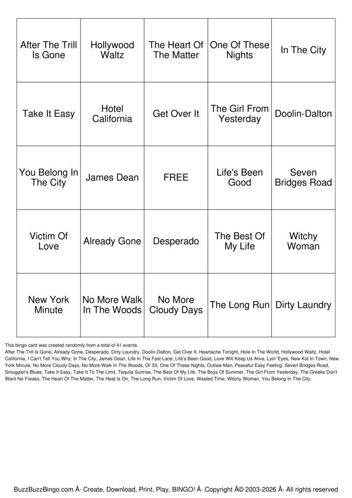 Download Free Custom Bingo Cards Download Free Custom Bingo Cards