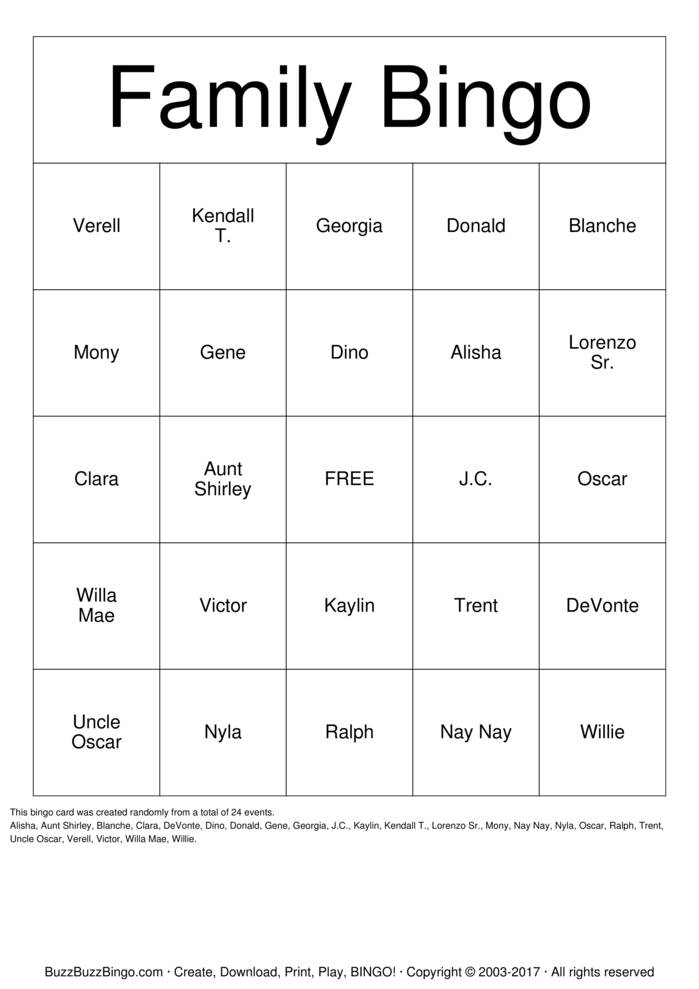 Custom Bingo Cards to Download, Print and Customize!