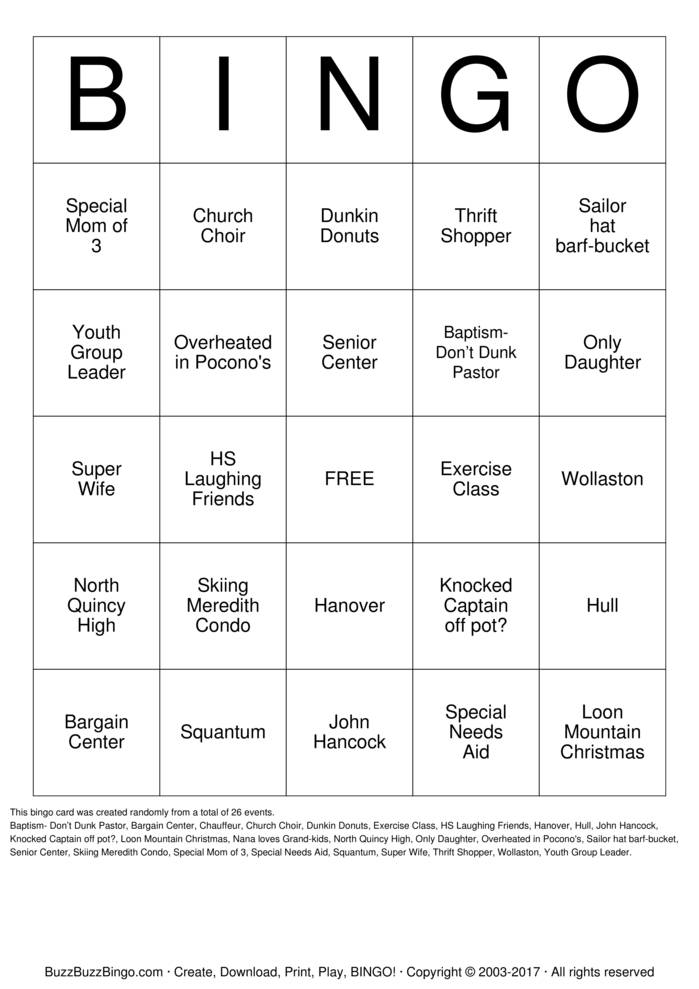 Download Free Louisa's Birthday Bingo!! Bingo Cards