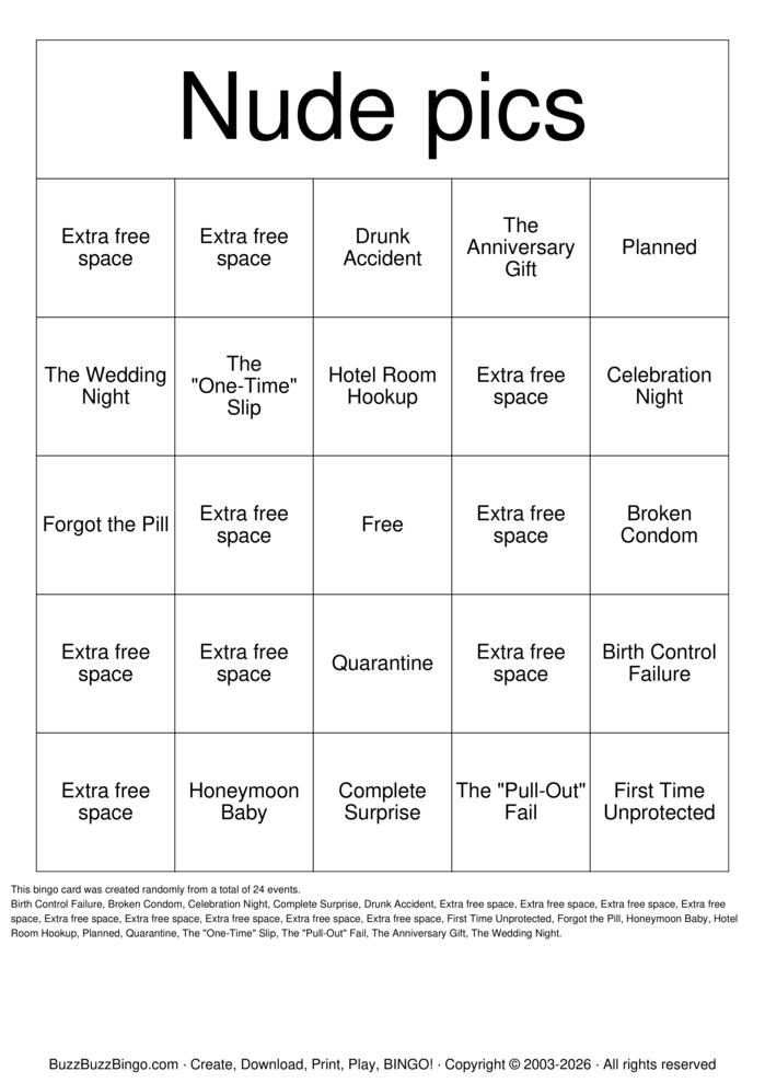 Download Free Nude Bingo Bingo Cards Download Free Nude Bingo Bingo Cards