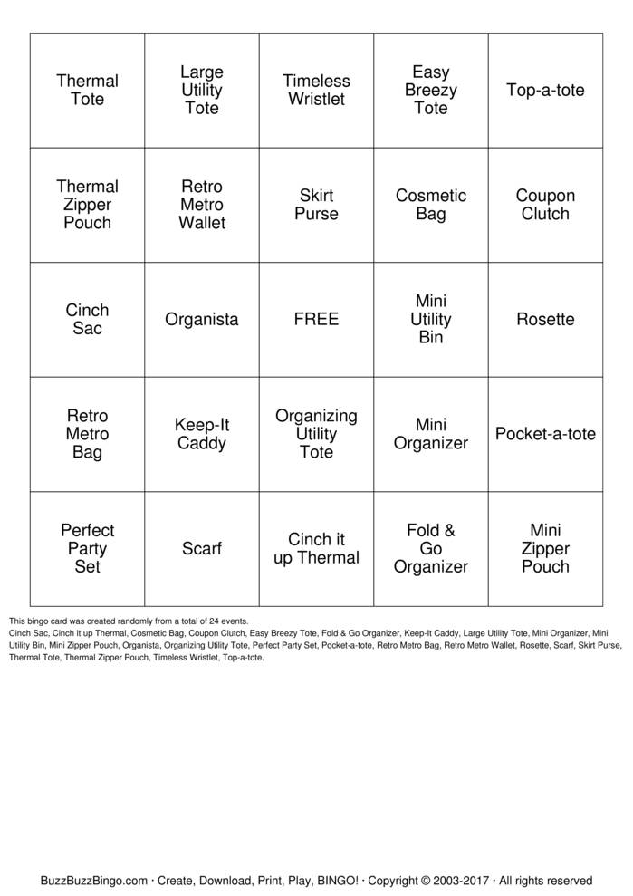 TOTES Bingo Cards to Download, Print and Customize!