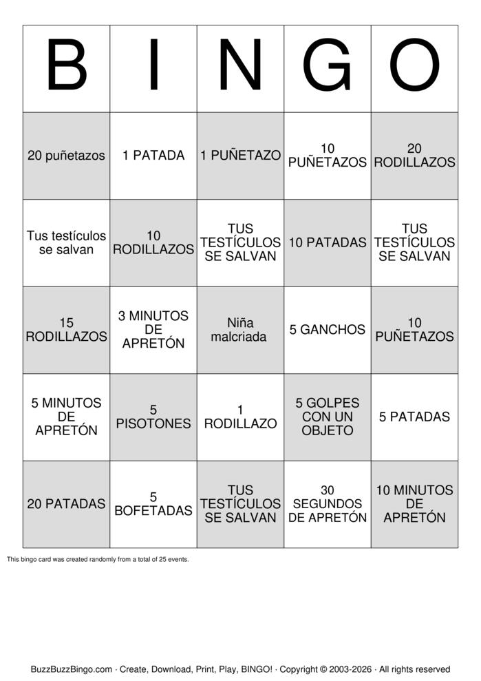 Download Free Custom Bingo Cards Download Free Custom Bingo Cards