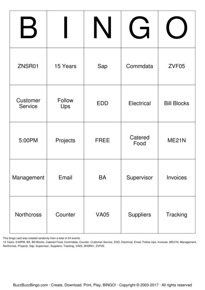 Family Bingo Cards to Download, Print and Customize!
