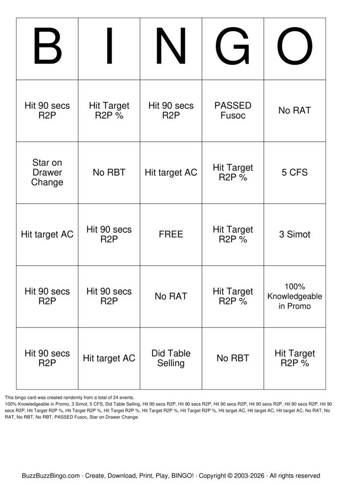 Download Free McDonald's Bingo Bingo Cards
