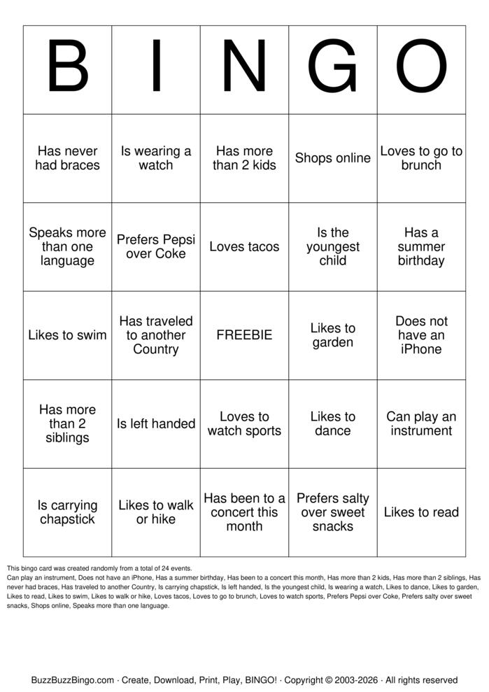 Download Free SISTERHOOD BINGO! Bingo Cards
