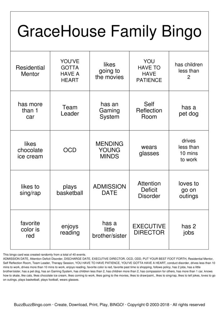 Download Free BINGO Bingo Cards