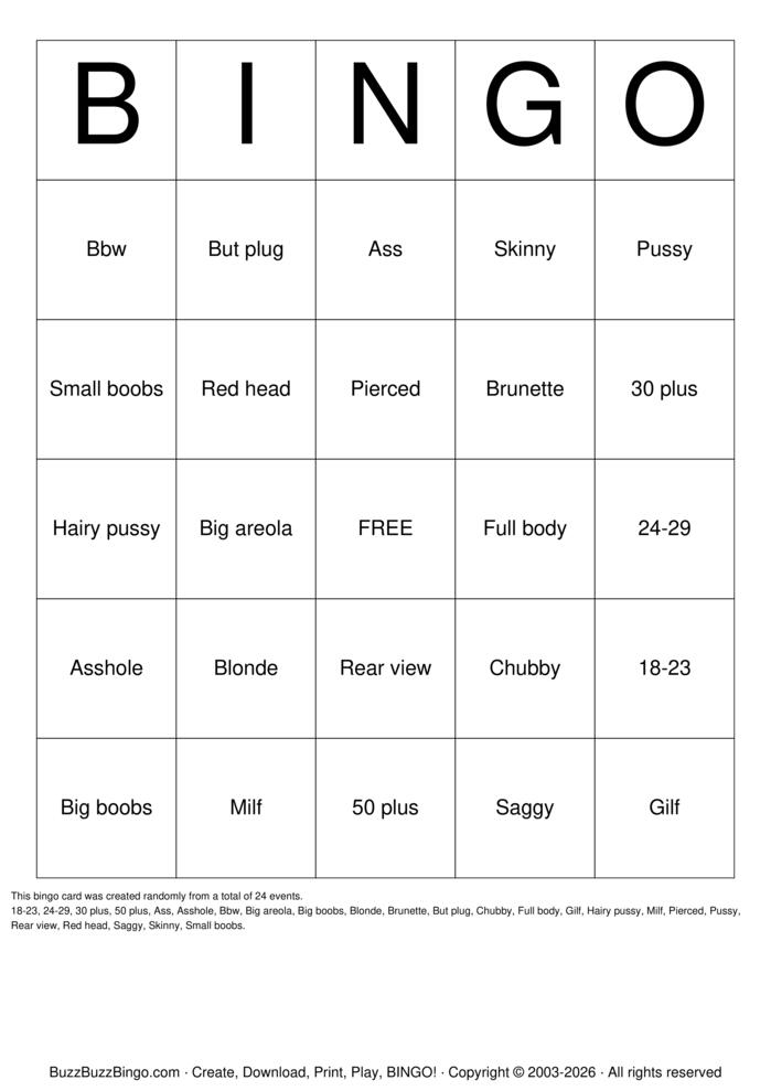 Download Free Custom Bingo Cards