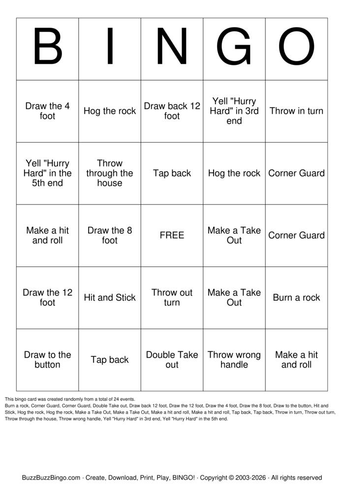 Download Free Curling Bingo Bingo Cards Download Free Curling Bingo Bingo Cards