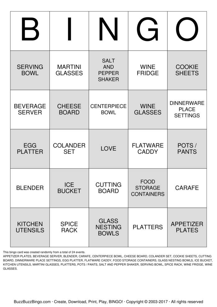 Download Free Custom Bingo Cards Download Free Custom Bingo Cards