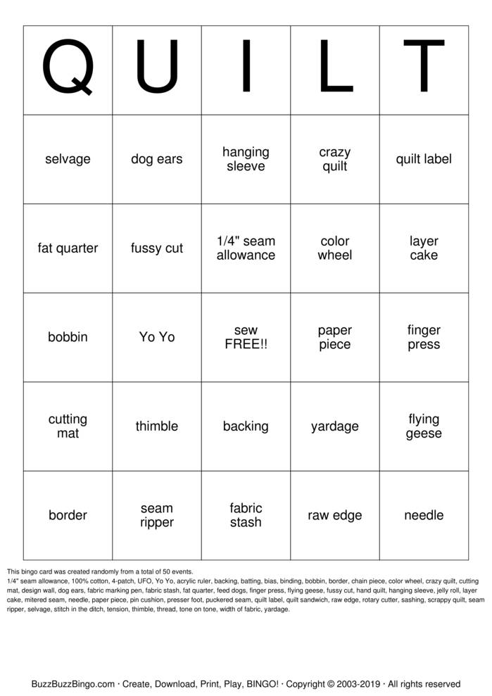 Custom Bingo Cards to Download, Print and Customize!