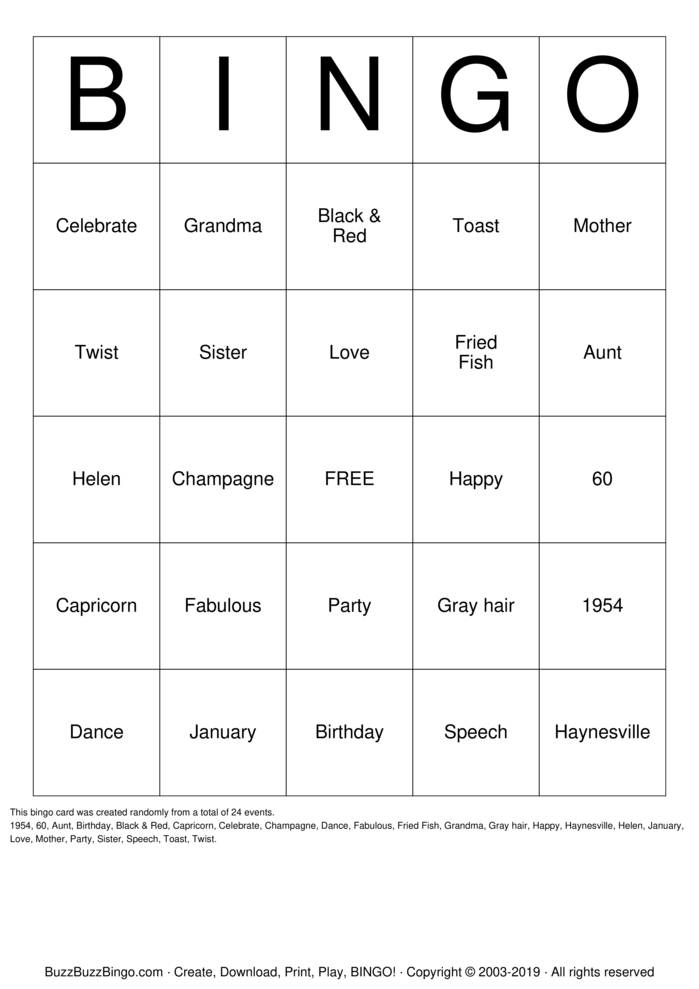 Flowers Bingo Cards to Download, Print and Customize!