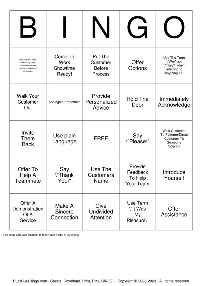 Manners Bingo Cards to Download, Print and Customize!