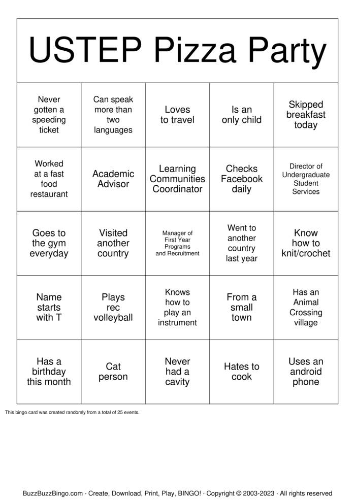 Download Free Mingle Bingo Bingo Cards Download Free Mingle Bingo Bingo Cards