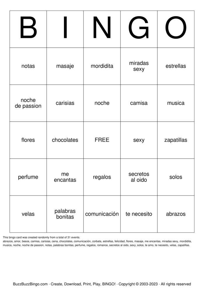 Download Free Custom Bingo Cards Download Free Custom Bingo Cards