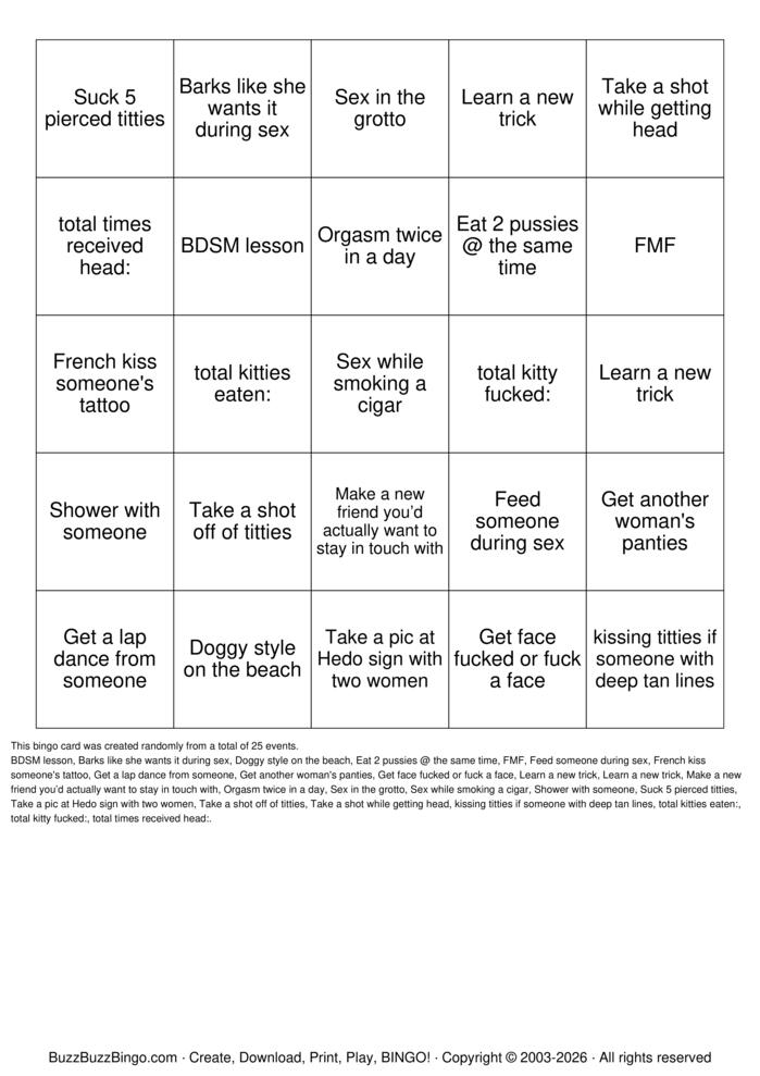 Download Free Swinger Bingo Bingo Cards