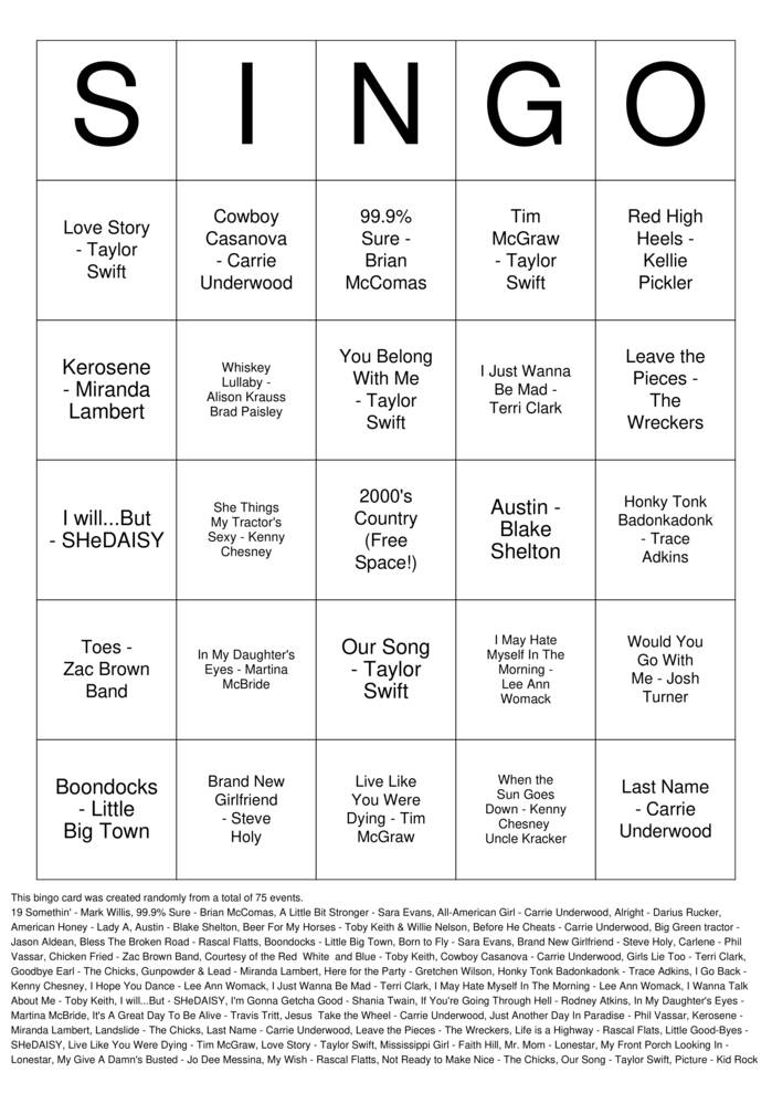 Download Free Custom Bingo Cards Download Free Custom Bingo Cards