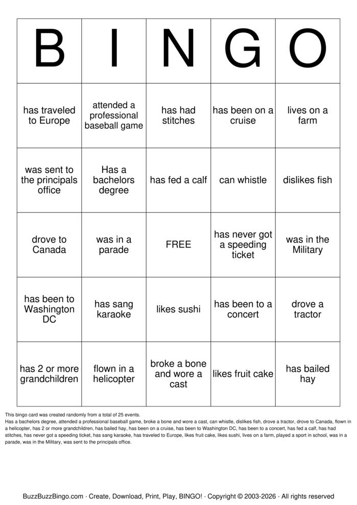 Download Free Finney Family Reunion Bingo Cards Download Free Finney Family Reunion Bingo Cards