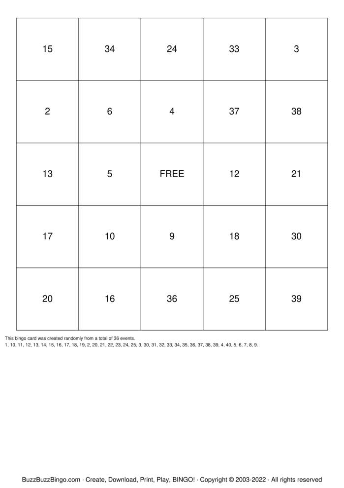 Numbers 1-100 Bingo Cards to Download, Print and Customize!